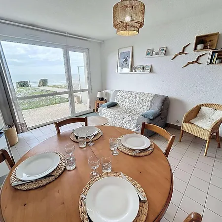 Joli T2 En Front De Avec Accès Direct Plage, Terrasse Privative, Parking Et Wi-fi Gratuit - Fr-1-361-45 Appartamento