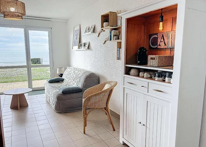 Apartmán Joli T2 En Front De Avec Acces Direct Plage, Terrasse Privative, Parking Et Wi-fi Gratuit - Fr-1-361-45