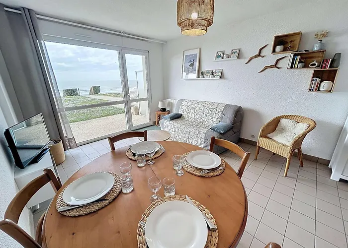 Joli T2 En Front De Avec Acces Direct Plage, Terrasse Privative, Parking Et Wi-fi Gratuit - Fr-1-361-45 Apartmán